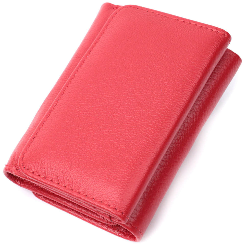 Жіноче шкіряне портмоне з монетницею, червоне (ST Leather) Київ - фото 20