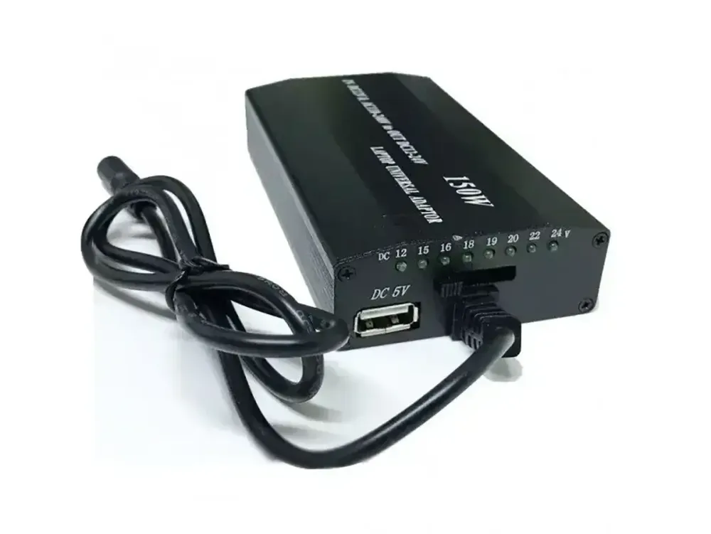 Універсальний адаптер для ноутбука MY-121 220В 150Вт з 8 насадками для дому та подорожей Одеса - фото 12