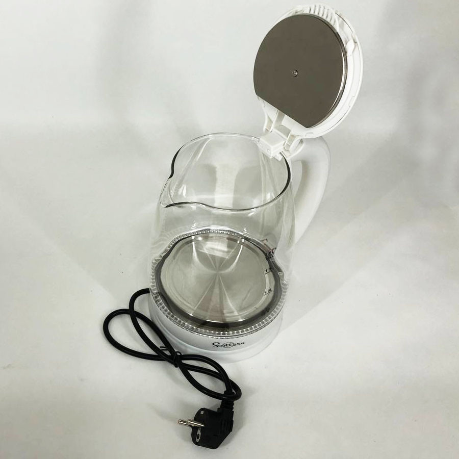 Стеклянный электрочайник с led подсветкой, Современный электрочайник для дома Премиум QA-50 Львов - изображение 1