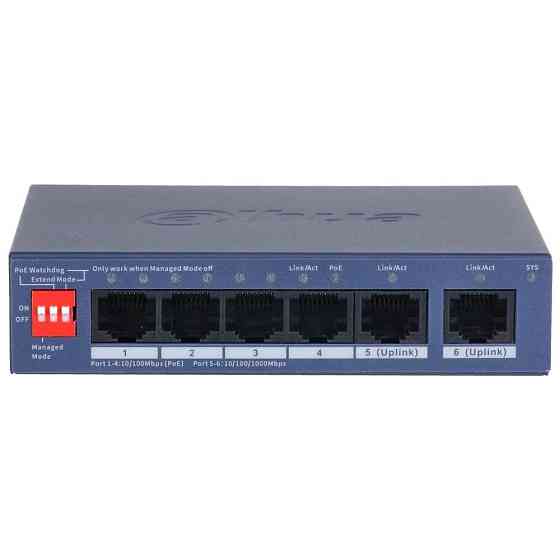 Комутатор Dahua DH-CS4006-4ET2GT-36 PoE 190 г Харьков