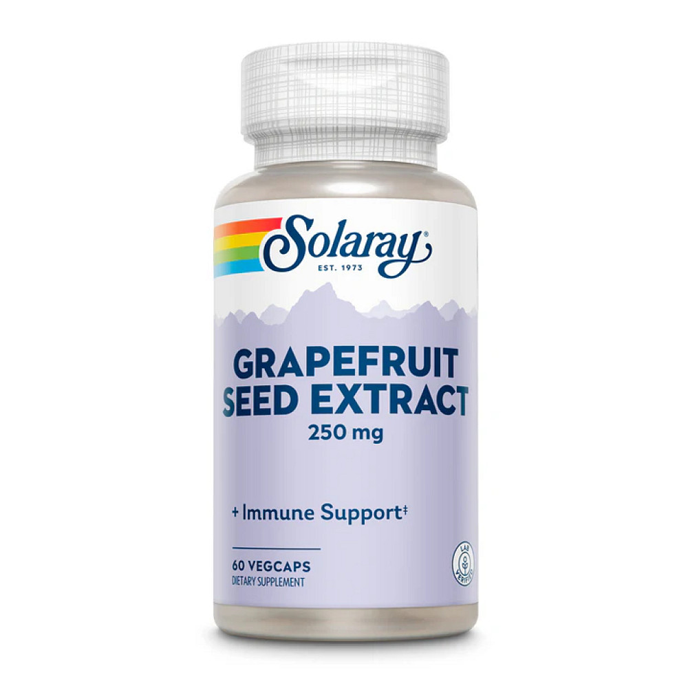 Экстракт косточек грейпфрута Solaray Grapefruit Seed Extract 250 мг 60 капсул Луцк - изображение 1