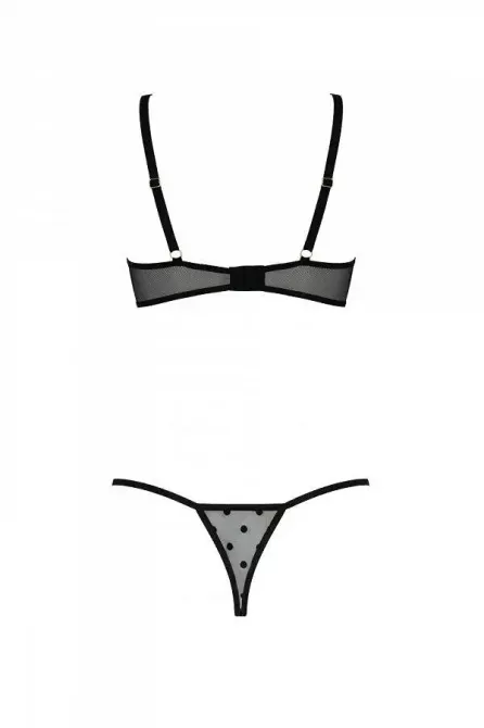 Комплект MARINA SET WITH OPEN BRA black L/XL - Passion Львів - фото 4