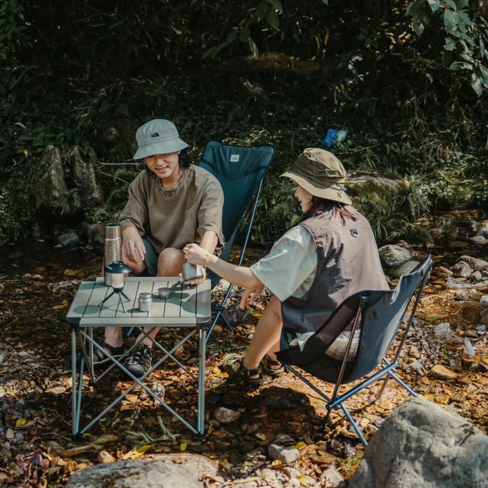 Стілець складаний ультралегкий Naturehike Stellaluna L04 CNK2450JJ015, розмір М, алюміній, сірий Киев - изображение 8