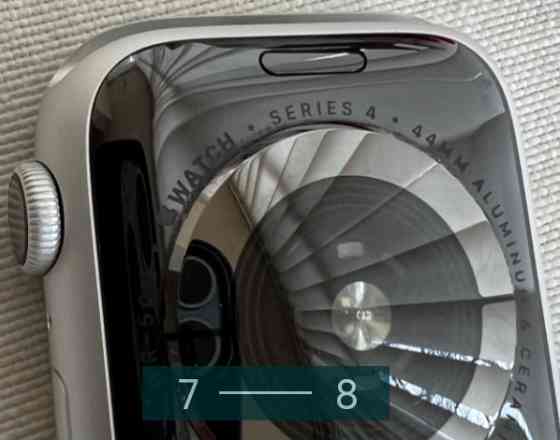 Смарт -Часы Apple Whatch Series 4 (44 mm) Silver Aluminum Case with White Sport Band Київ