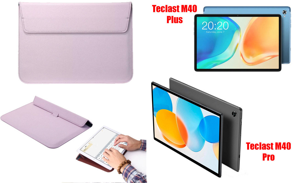 Чехол-конверт VitoCase для Teclast M40 Plus, M40 Pro, с функцией подставки для планшета Фиолетовый Киев - изображение 1