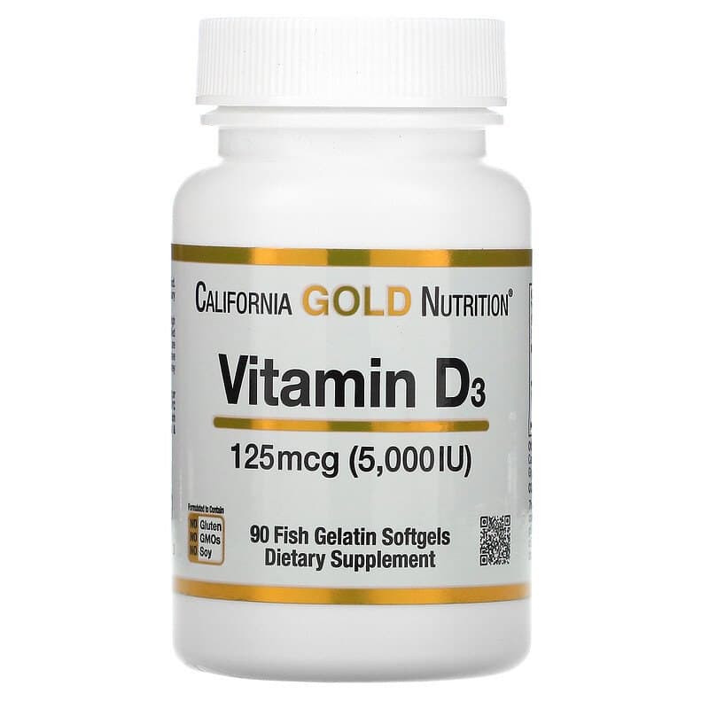 Вітамін D3 (Vitamin D3) 5000 МО 90 капсул Київ - фото 1