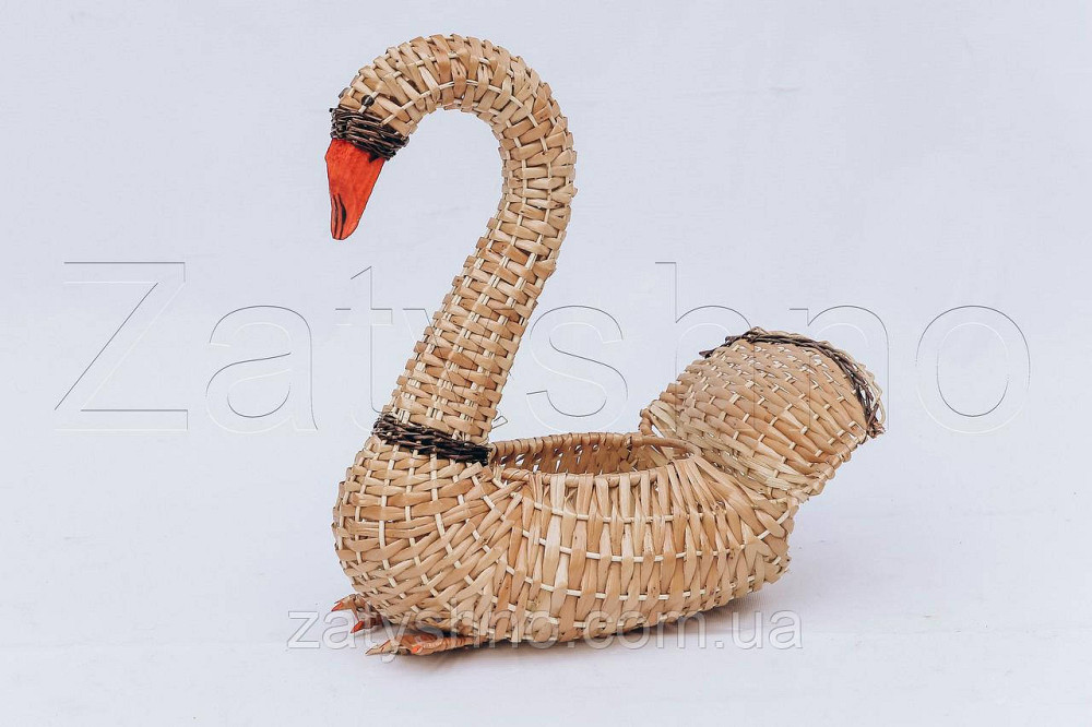 Кошик лебідь для вазонів | кошик плетений сувенірний | гарний плетений кошик Київ - фото 4