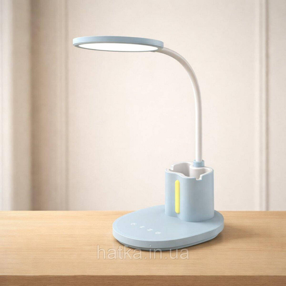 Лампа настільна гнучка світлодіодна Sirius BL-1503 блакитна Київ - фото 5