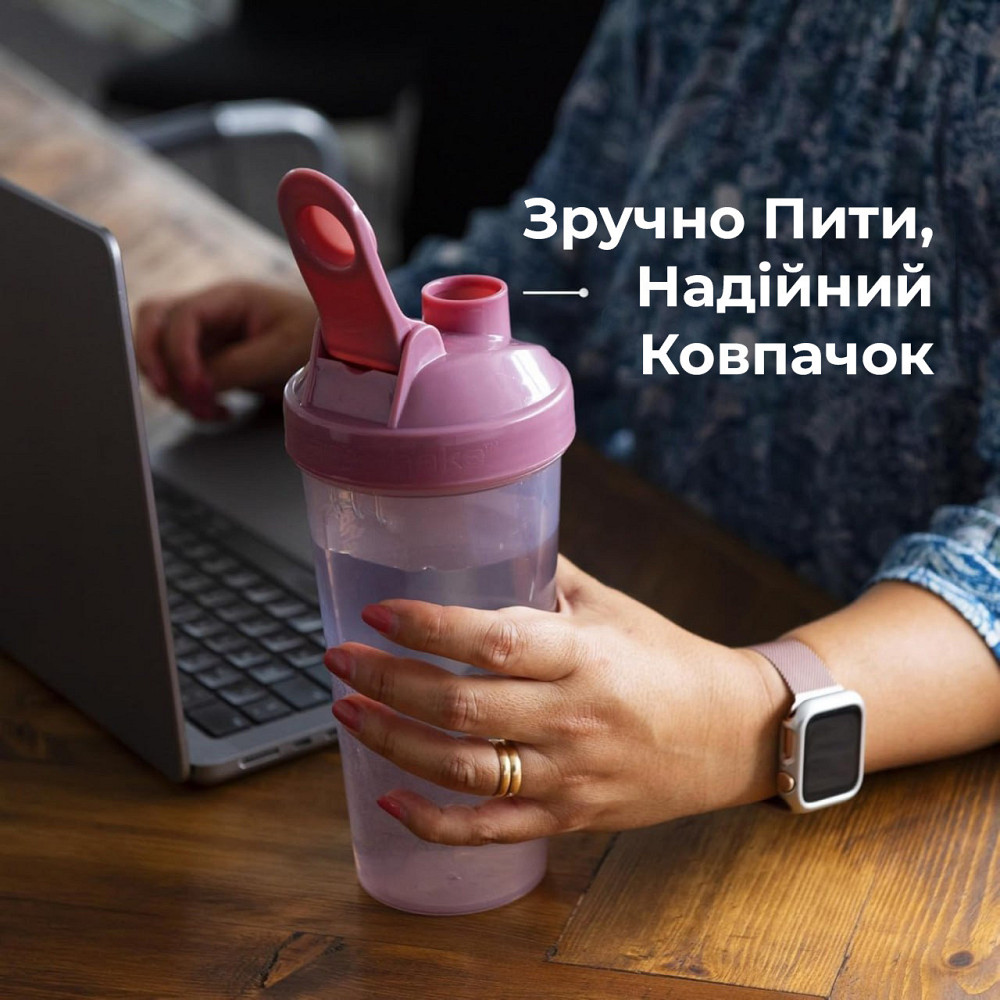 Шейкер спортивний Smartshake Lite 1000ml Glossy-Black Каменское - изображение 10
