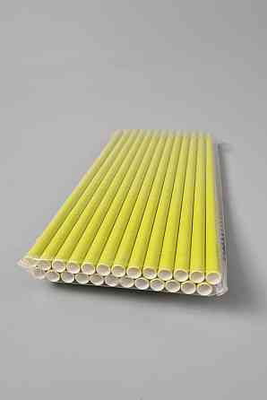 Соломка трубочка паперова 25 шт. салатова (1 пачка) Харків