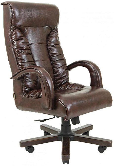 Офисное Кресло Руководителя Richman Onyx Madras Kashtan Wood М2 AnyFix Коричневый Днепр - изображение 5