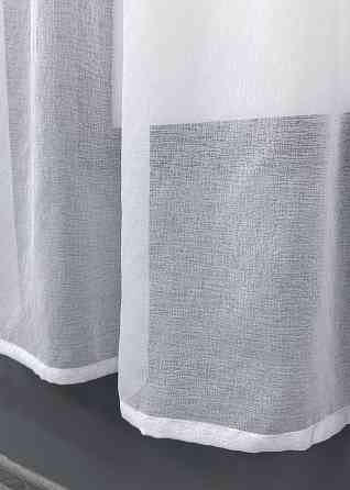 Тюль VR-Textil 1276т Мікро-льон однотонний Білий 270х170 см (43-171) Київ