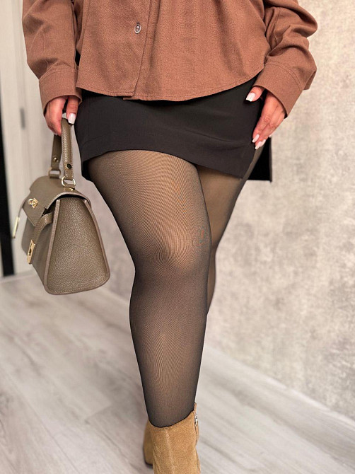 Женские капроновые термо колготки с утяжкой на меху Одесса - изображение 4