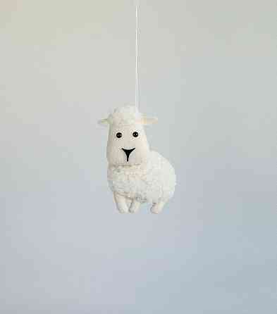 Мягкая фетровая игрушка овечка ручной работы – безопасная развивающая игрушка Киев