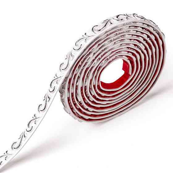 Молдинг 4950х20х7 мм Белый с серебром SW-00002679 Киев