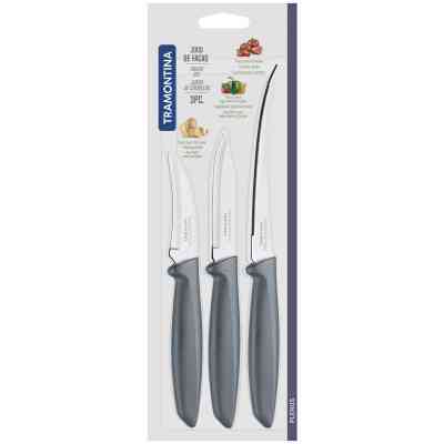 Набор ножей Tramontina Plenus Grey 3 предмети (23498/612) Винница