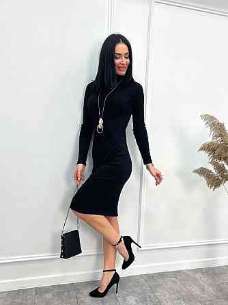 Жіноче плаття-гольф в рубчик "Marie" оптом | Батал Київ