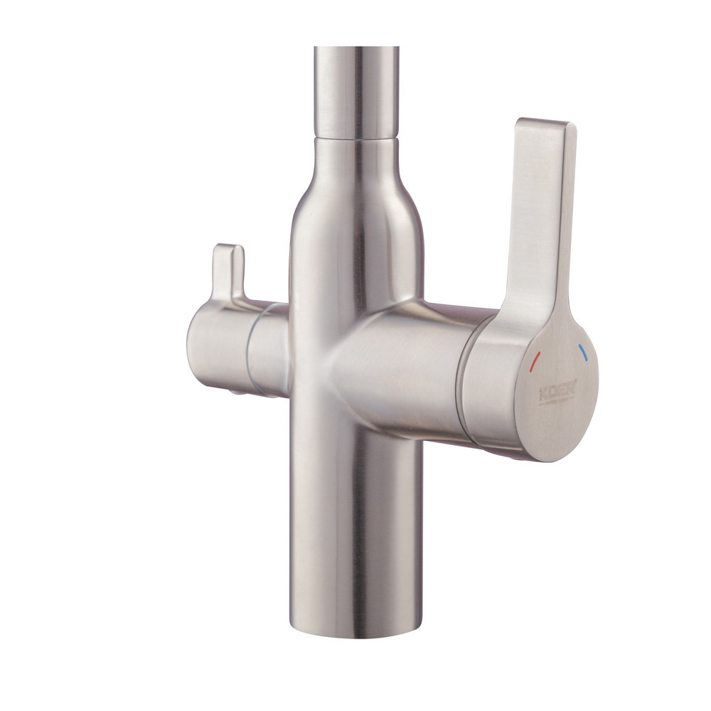 Змішувач для кухні з виходом для питної води Koer KI-72020-02 (з нерж. сталі) (KR4797) Київ - фото 8