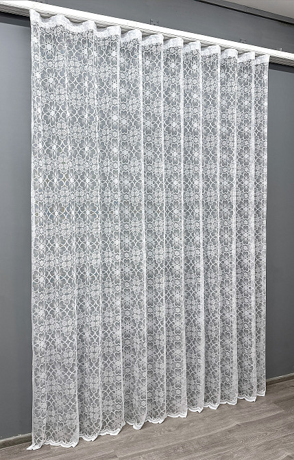 Тюль VR-Textil 1607т Жакард Білий 200х270 см (42-1110) Київ - фото 3