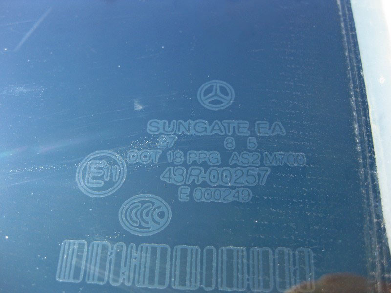 Mercedes-Benz  A2217301718 43R-00257 Скло триплекс - подвійне задніх лівих дверей S-Class W221 long Одесса - изображение 2
