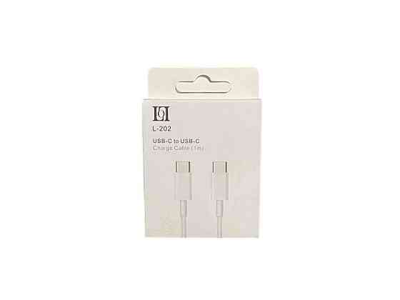 Кабель Type-C - Type-C 6A 1м білий L-202 ТМ YESPLUS Київ