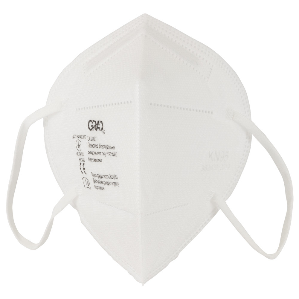 Grad Полумаска фильтровальная складного типа FFP3 NR D без клапана GRAD (9420995) Коломия - фото 3