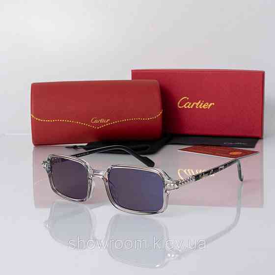 Женские стильные солнцезащитные очки Cartier (9121) Киев