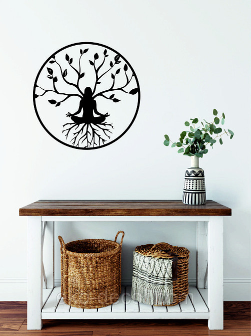 Декоративне настінне 3D Панно «ЙОГА» Декор на стіну з об'ємом Київ - фото 4