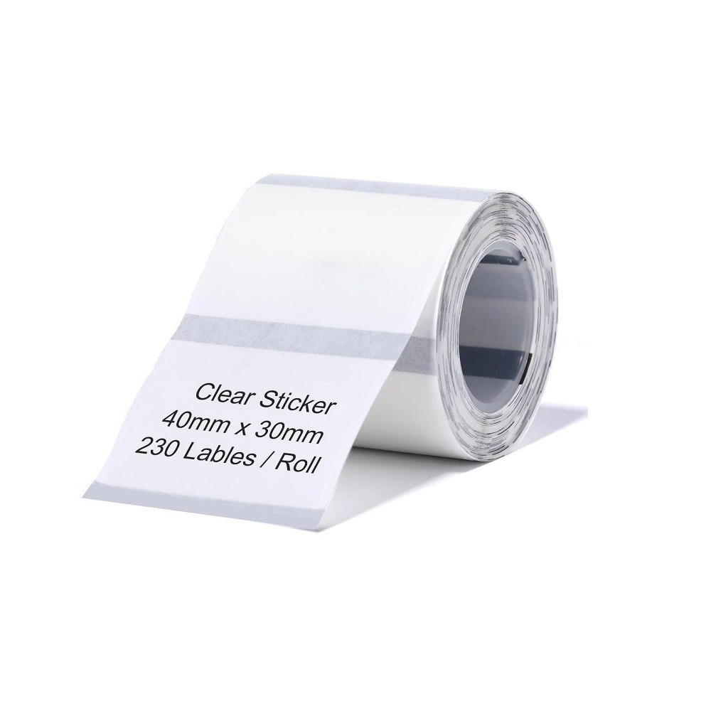 Этикетки NIIMBOT TT40*30-230 Clear For B1/B21/B3S (A2G88318801) Одесса - изображение 1