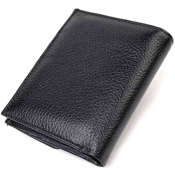 Кошелек для женщин среднего размера из натуральной кожи флотар CANPELLINI 21817 Черный Киев