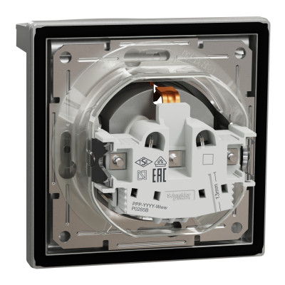 Розетка Schneider Electric ASFORA з кришкою IP44, алюміній (EPH3100361) Вінниця - фото 7