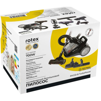 Пилосос Rotex RVC22-B TurboPower Вінниця - фото 6