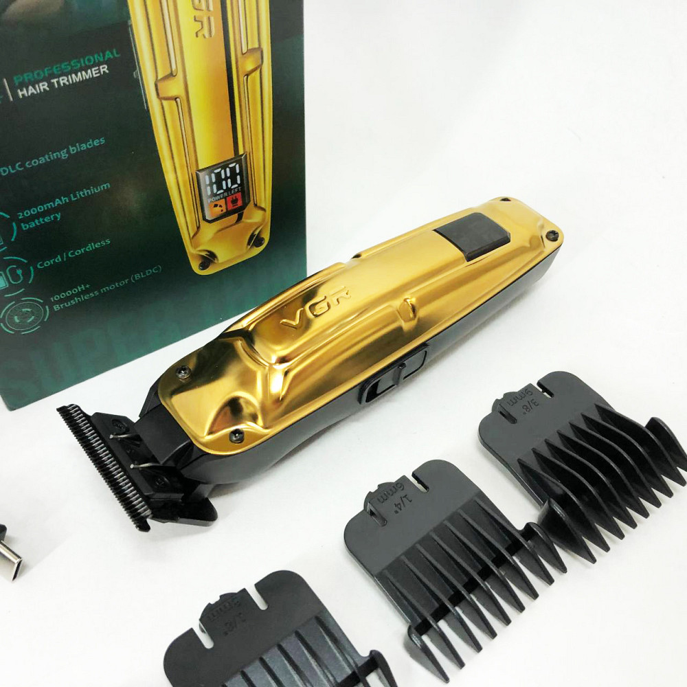 Професійна машинка для стрижки волосся на акумуляторі, Набір машинок для стрижки Тример скронь HE-32 Івано-Франківськ - фото 10