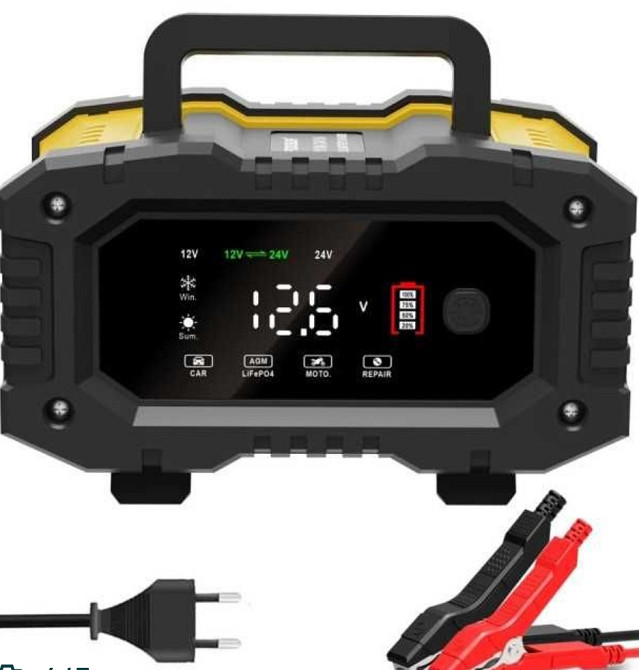 Зарядное устройство Foxsur FPT-100 12V 10А - 24V 5A, 6-200 А-ч, Харьков - изображение 2