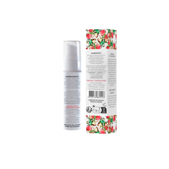 Стимулирующий гель EXSENS Kissable Fresh Ginger Litchi 15мл, можно для поцелуев, охлаждающий Sex Aura Киев