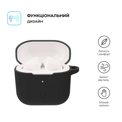 Чехол для наушников Armorstandart Hang Case для Xiaomi Redmi Buds 3 Black (ARM67078) Винница - изображение 2