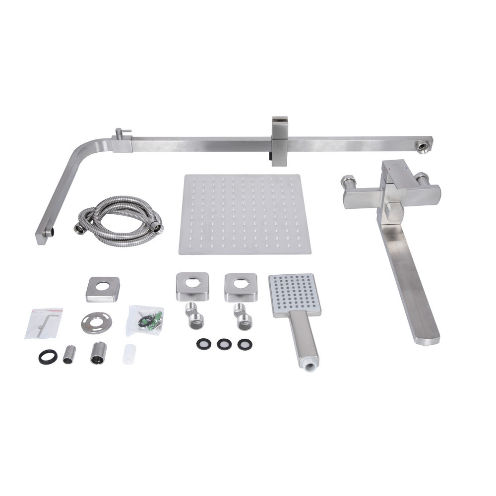 Душова система універсальна Lidz Kubis 1033 на три споживачі (з виливом) (k35) LDKUB1033NKS46110 Nickel Київ - фото 9