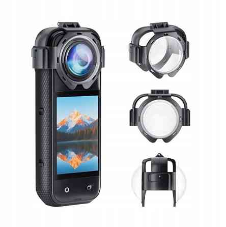 Захист лінзи Insta360 X5 швидкознімний загартоване скло AC Prof X5-5 Київ