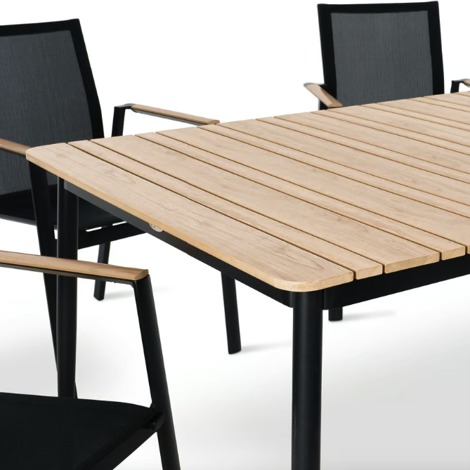 Комплект садових меблів Di Volio Brivio 6+1 чорний/бежевий Киев - изображение 6