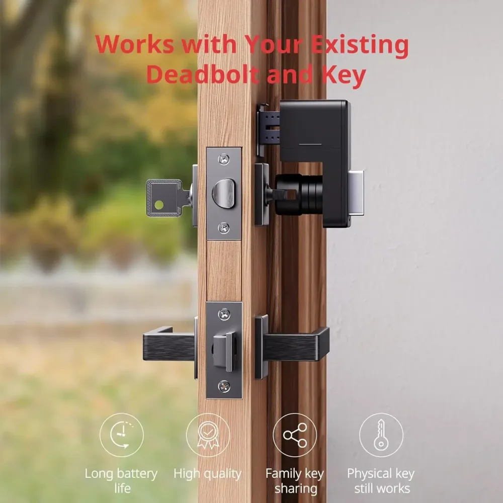 Уценка Умный замок SwitchBot, электронный дверной замок с защелкой Bluetooth смарт-замок для умного дома Киев - изображение 10