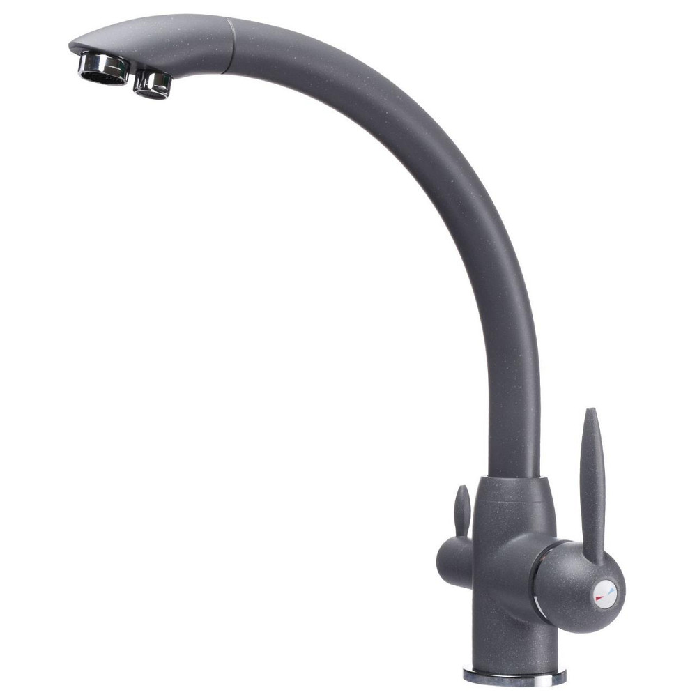 Змішувач для кухні під осмос Globus Lux LAZER GLLR-0777-3-TITANIUM Київ - фото 2