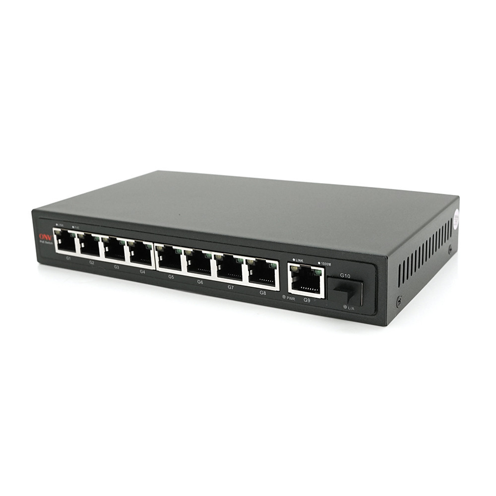 8ми портовый PoE Full Gigabit коммутатор ONV-POE33108PFG, 8xPoe1000Mбит + 1х1000 Мбит + 1xSFP 1000Мбит, до 250 м, IEEEE802.3af/at, Киев - изображение 2