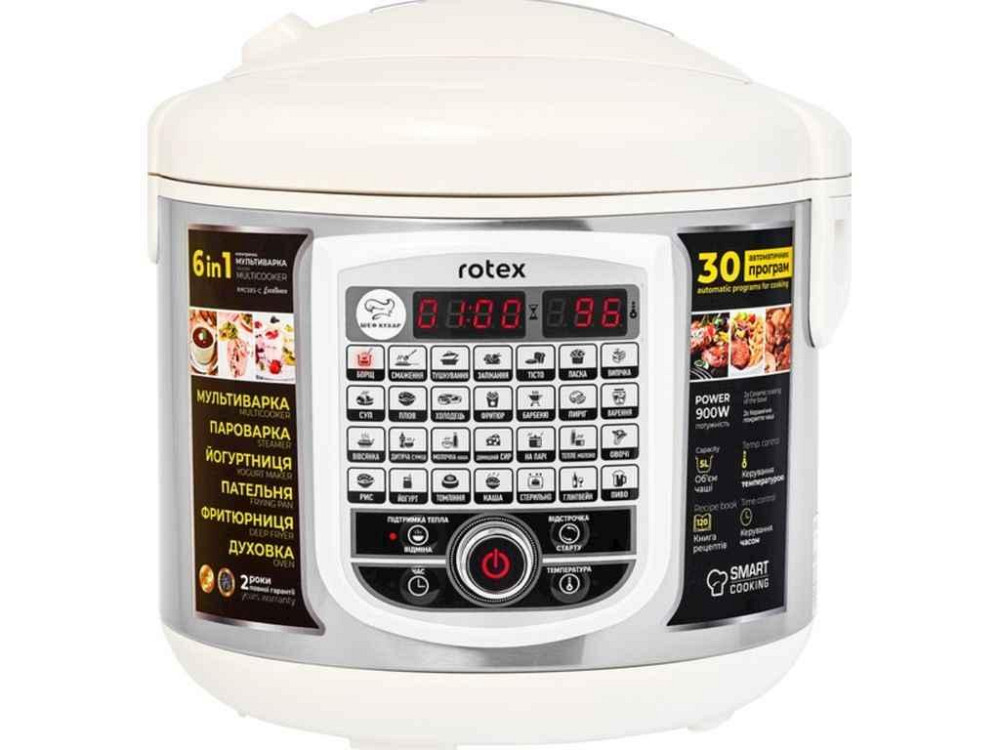 Мультиварка 900 Вт 5 л RMC505-C Excellence ТМ ROTEX Київ - фото 1