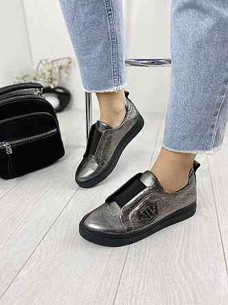 SOTHBY'S Сліпони жіночі Sothby 's C-538 срібло (весна-осінь, шкіра натуральна) (3374)38р. Коломыя