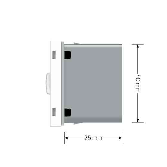 LIVOLO Механізм датчик присутності та руху з сенсорним вимикачем Livolo білий (VL-FCU-2WP) Коломия