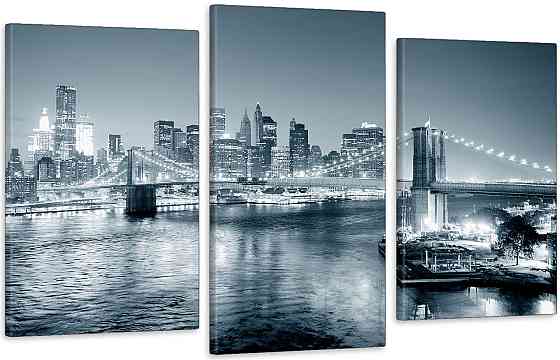 Модульна картина у вітальню/ спальню Нью-Йорк    Art-546_3 100x150 см Київ