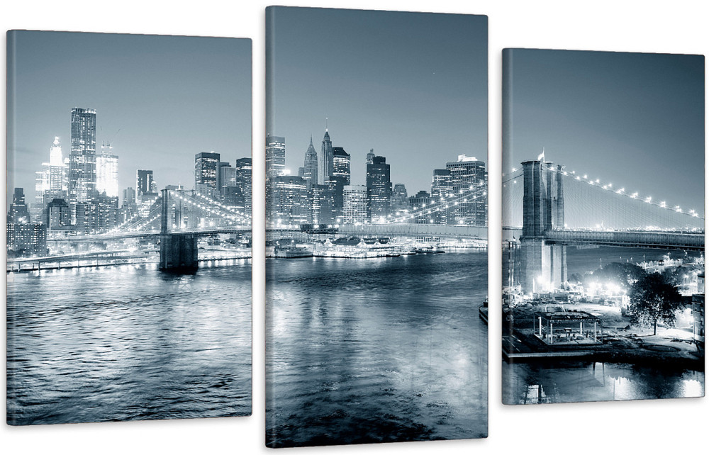 Модульная картина в гостиную / спальню  Нью-Йорк  Art-546_3 100x150 см Киев - изображение 1