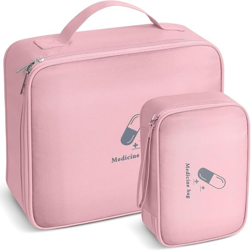 Комплект сумок для медикаментів дорожні органайзери для подорожей, аптечки для ліків, рожеві Кам'янець-Подільський - фото 7