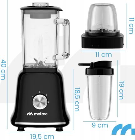 Блендер с чашей 1,6л 1800Вт MalTec (Польша) Киев
