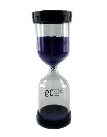 Часы песочные на 1 час фиолетовый песок Киев - изображение 1